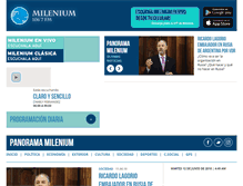 Tablet Screenshot of fmmilenium.com.ar